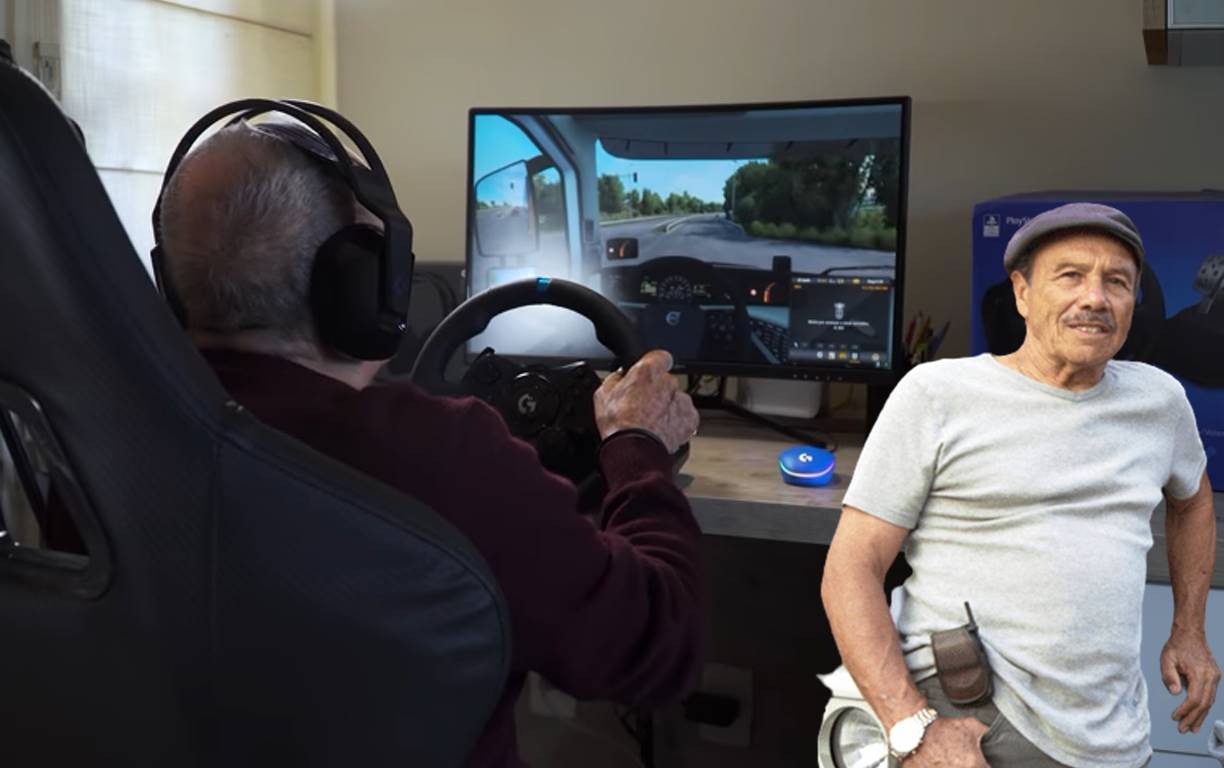 Em vídeo lançado pelo canal da KaBuM, Bino mostra como é usar o simulador do jogo Euro Truck