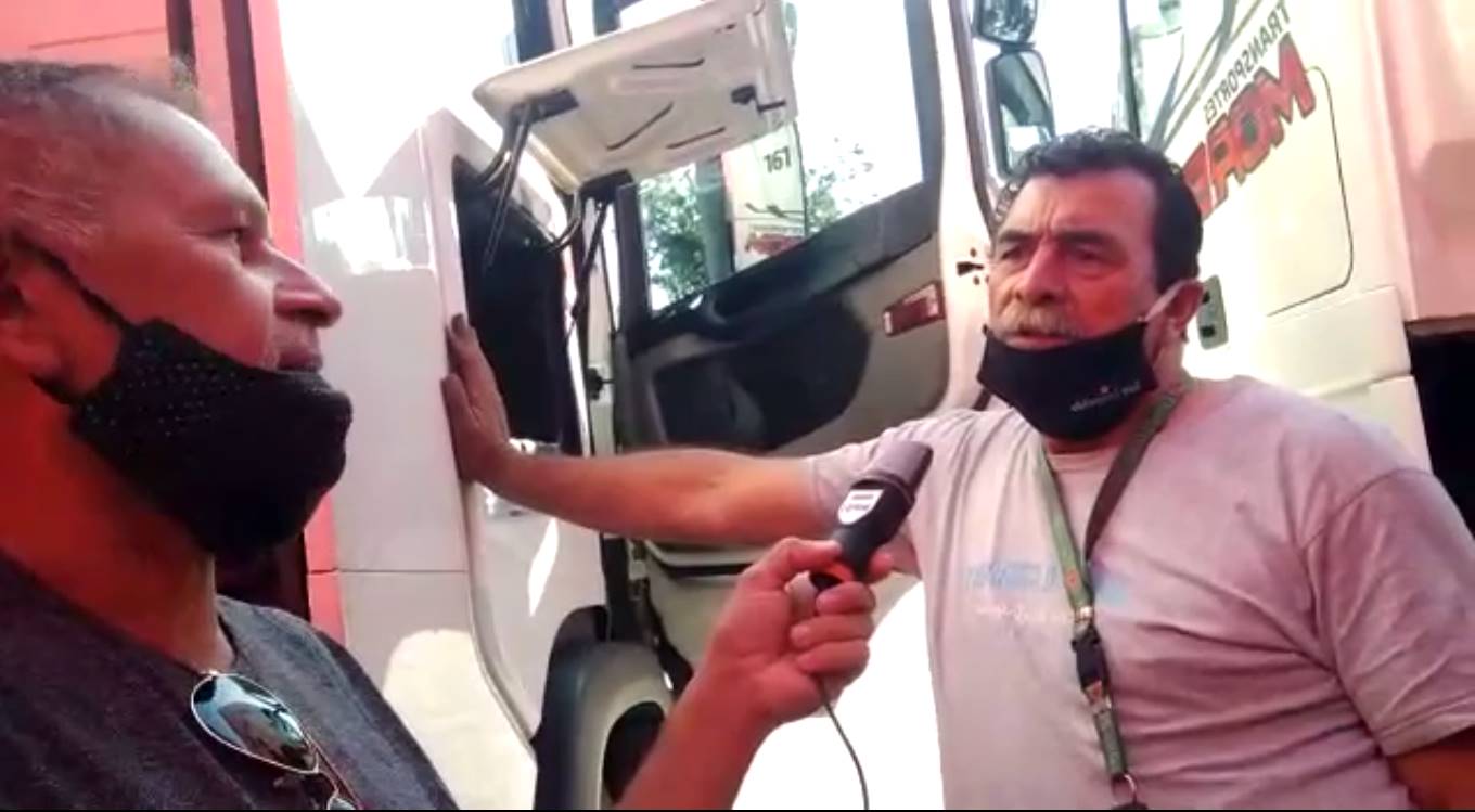 Caminhoneiro Geovane entrevista motorista argentino e fala das dificuldades dos dois Países