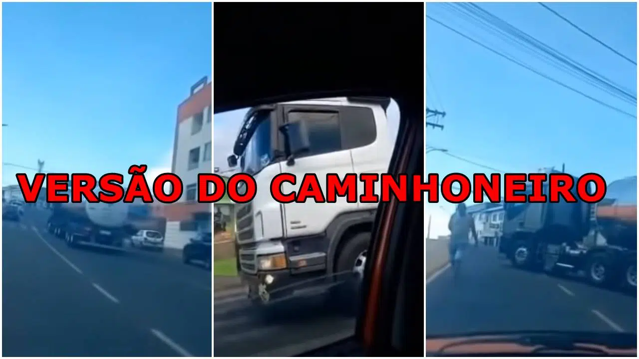 Caminhoneiro se pronuncia após atravessar carreta em Ponta Grossa