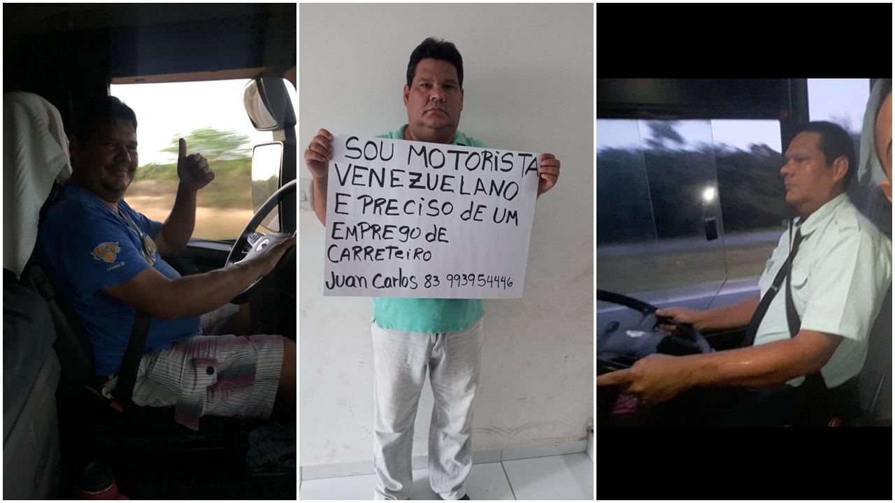 Caminhoneiro Venezuelano faz apelo em busca de um emprego de carreteiro no Brasil “Preciso sustentar minha família”