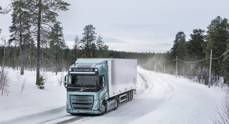 Volvo efetua testes em caminhões elétricos no frio extremo