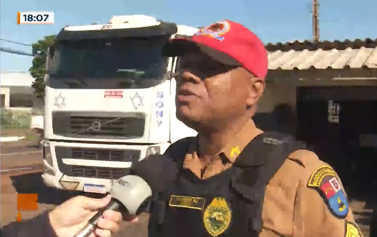 Perseguição a ladrão de caminhão quase acaba em tragédia no Paraná