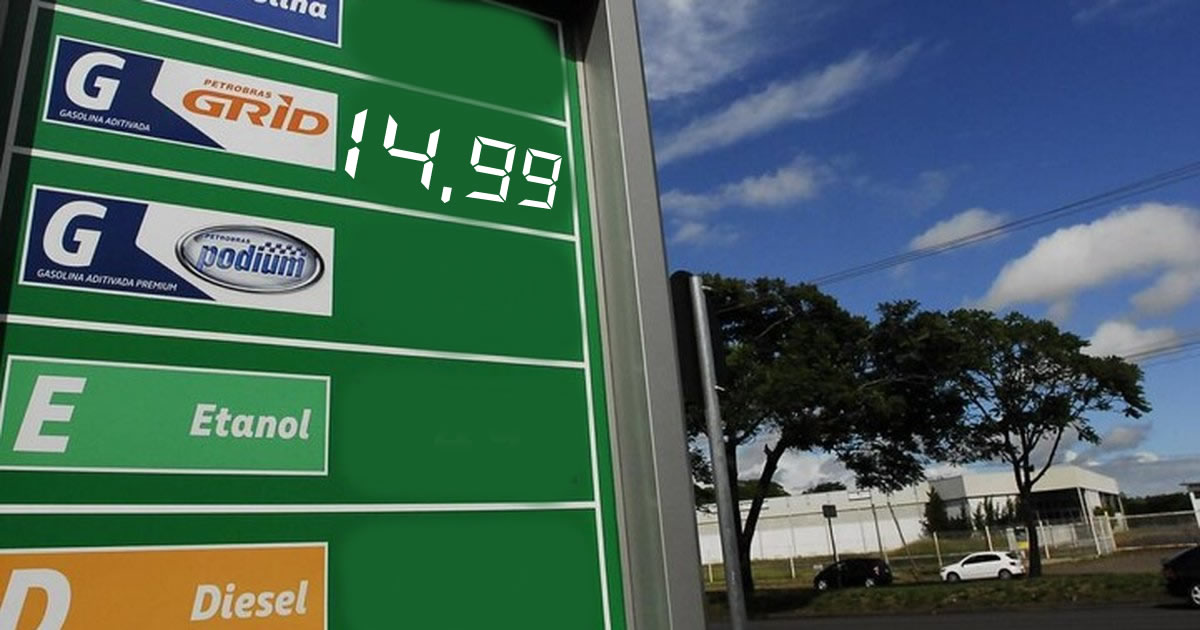 Gasolina pode chegar a R$ 15 reais?