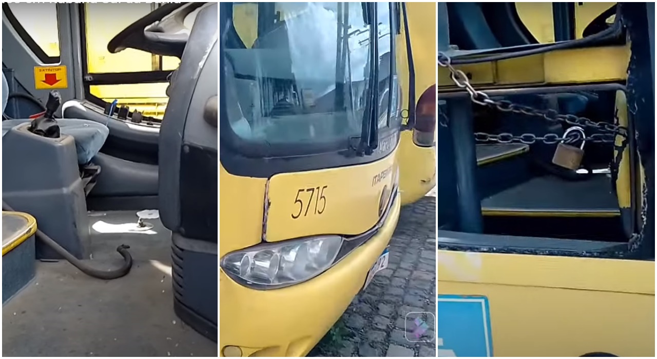 Ônibus da Itapemirim são flagrados abandonados na Bahia