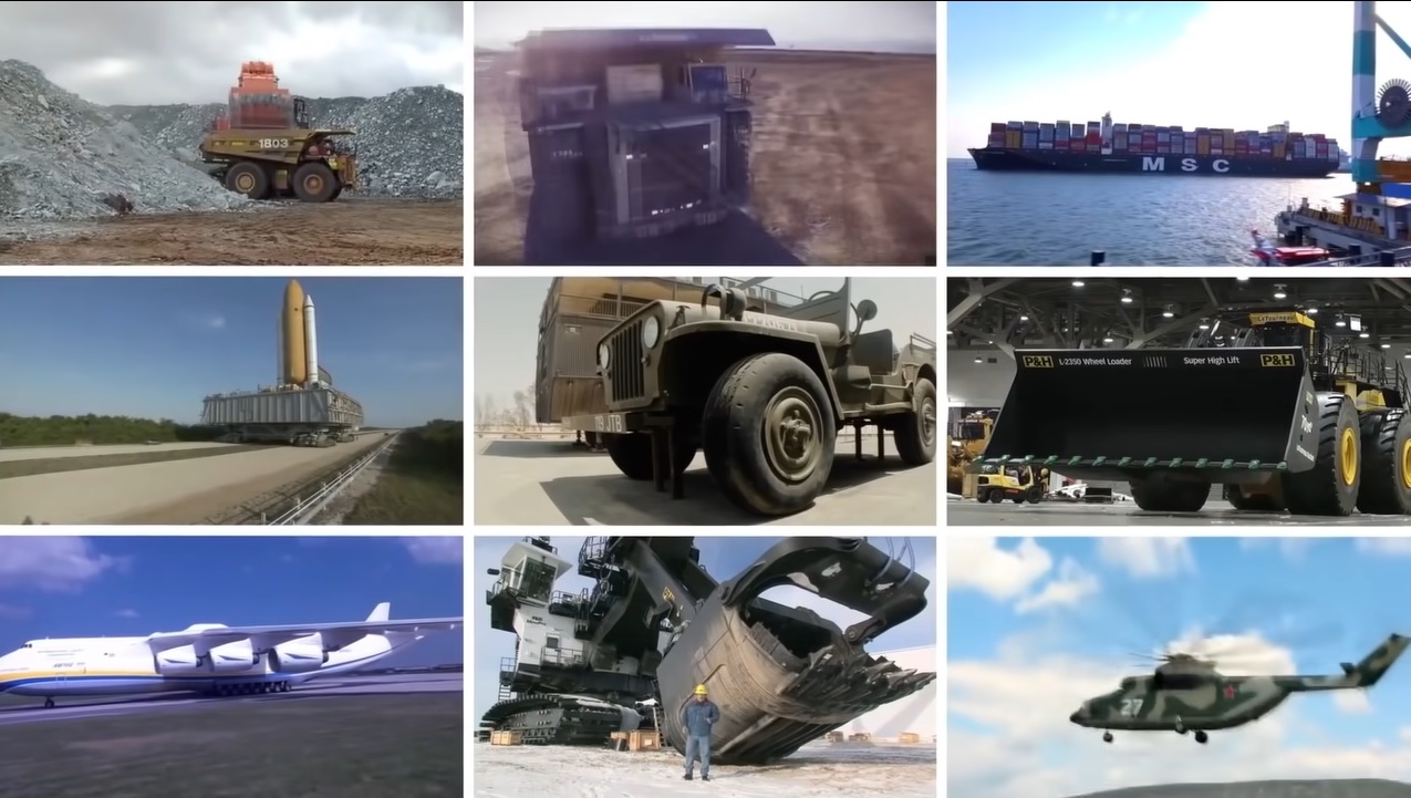 Conheça as maiores máquinas de transporte do planeta