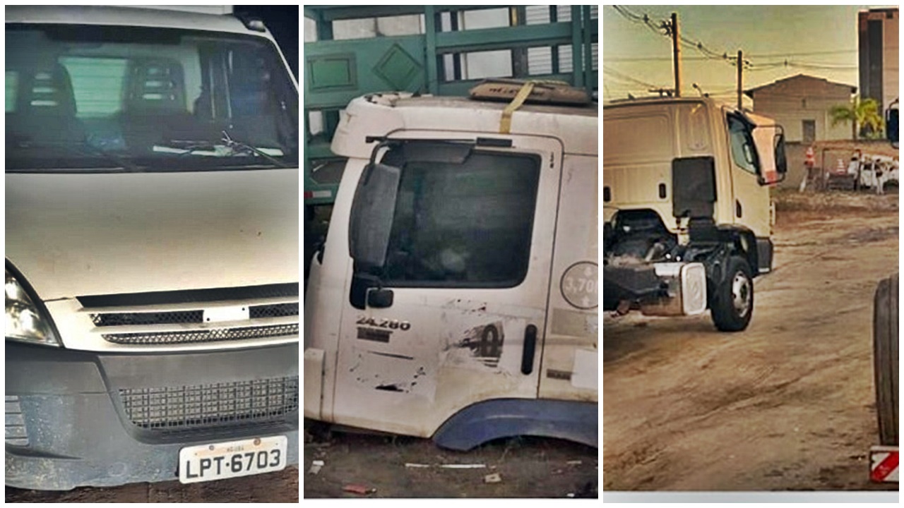 Polícia Civil e CAEMA em ação conjunta prendem em flagrante receptador e recupera caminhões roubados e peças